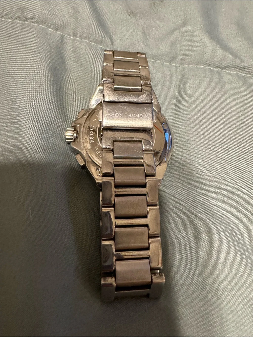 Michael Kors Silver Crystal-Accented Wrist Bracelet In Box